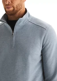 Big & Tall Pique Fleece 1/4 Zip Sweatshirt