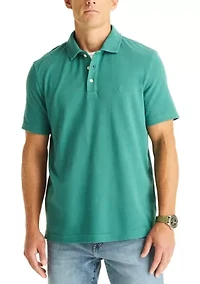Big & Tall Short Sleeve Garment Dyed Polo Shirt