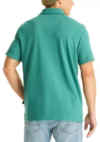 Big & Tall Short Sleeve Garment Dyed Polo Shirt