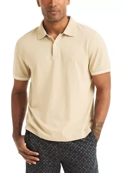 Big & Tall Seersucker Short Sleeve Polo Shirt