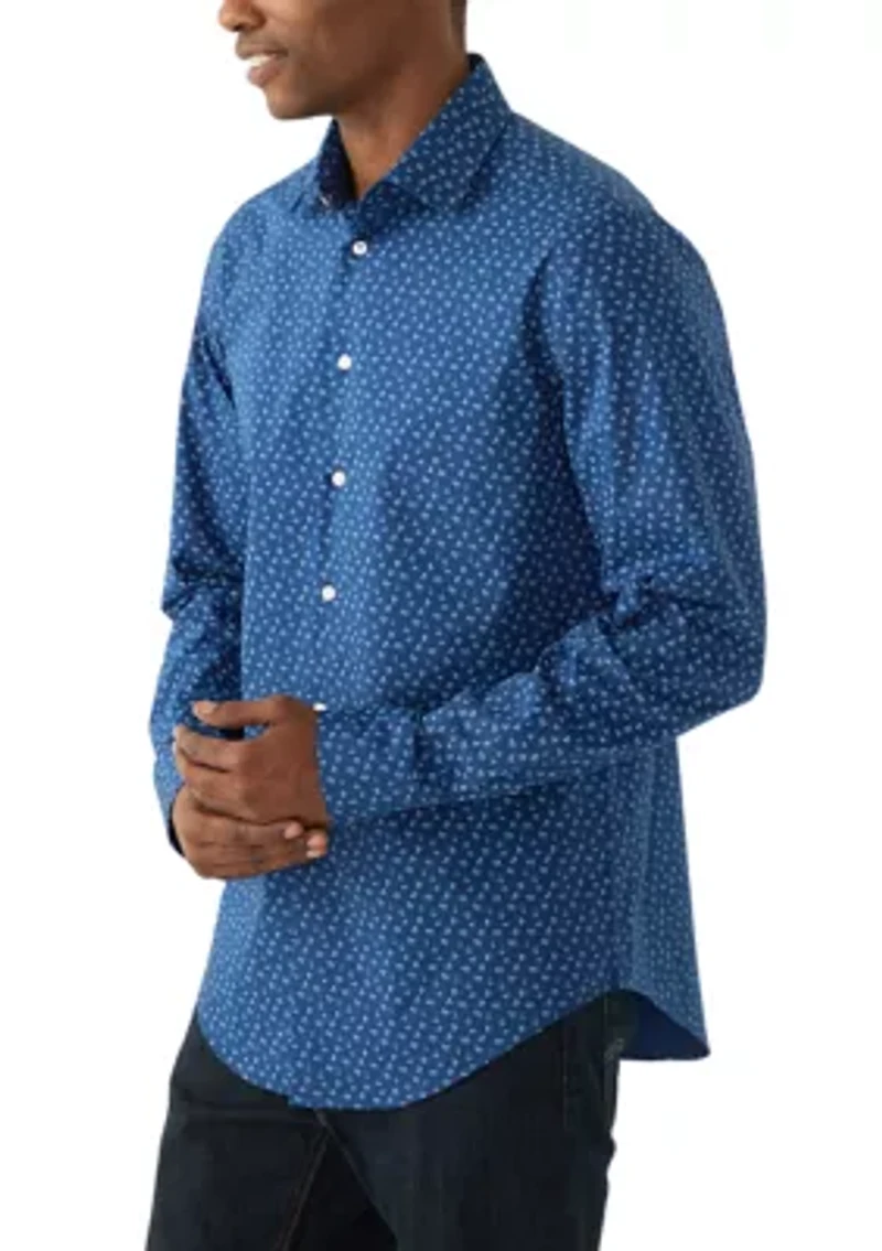 Men's Wrinkle Free Natural Stretch Dress Shirt