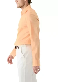 Men's Liquid Soft Stretch Slim Fit Dress Shirt