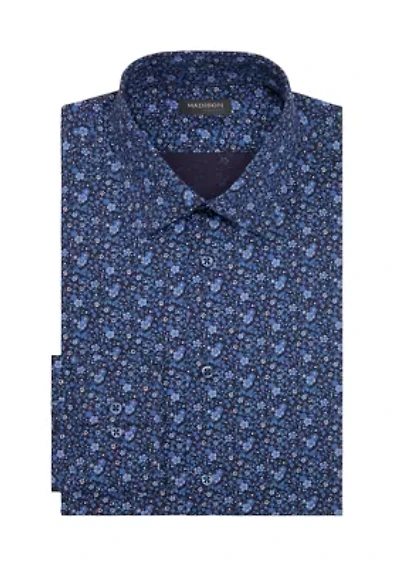 Men's Slim Fit Printed Button Down Shirt