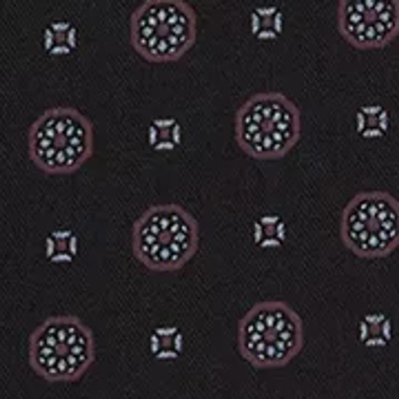 Long Sleeve Slim Fit Black Print Shirt