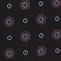 Long Sleeve Slim Fit Black Print Shirt