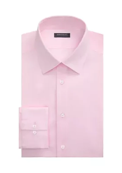 Men's Long Sleeve Slim Poplin Liquid Soft Stretch Shirt