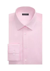 Men's Long Sleeve Slim Poplin Liquid Soft Stretch Shirt