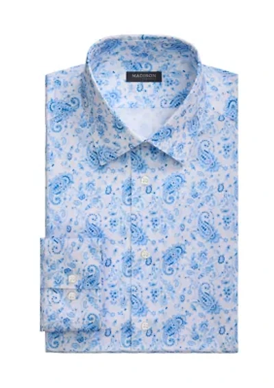 Men's Slim Fit Paisley Print Shirt