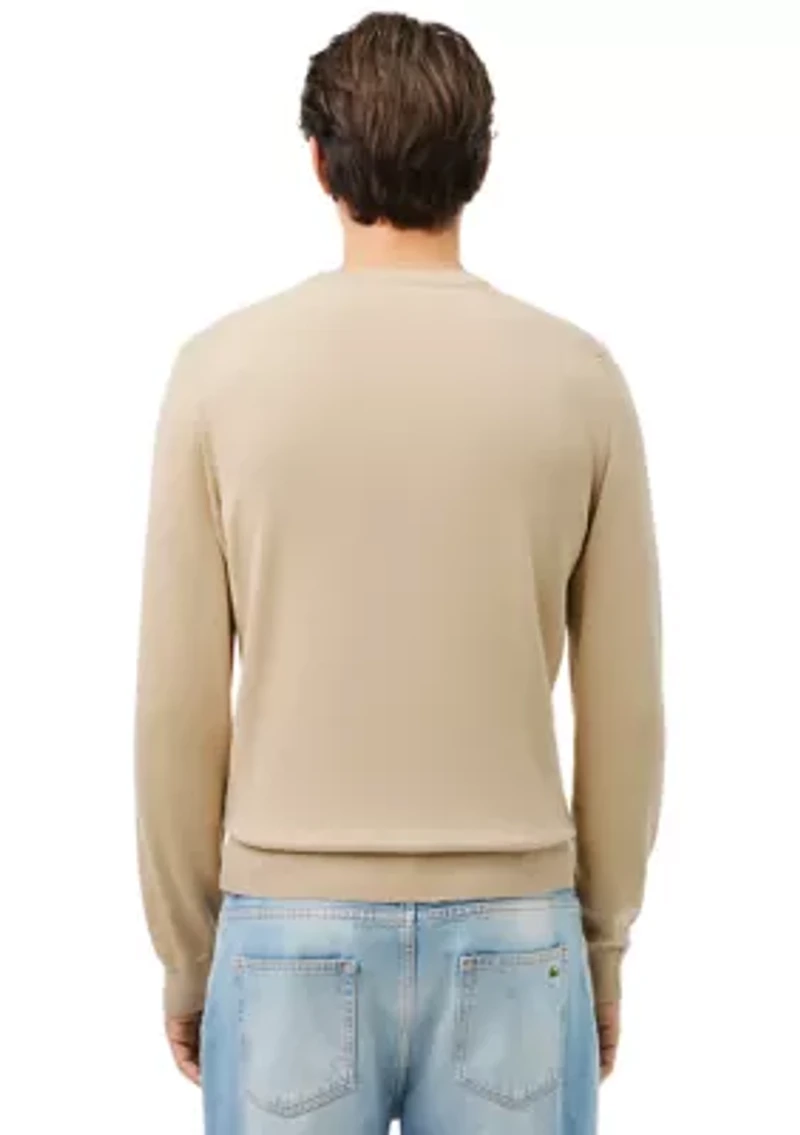 Solid Crew Neck Sweater