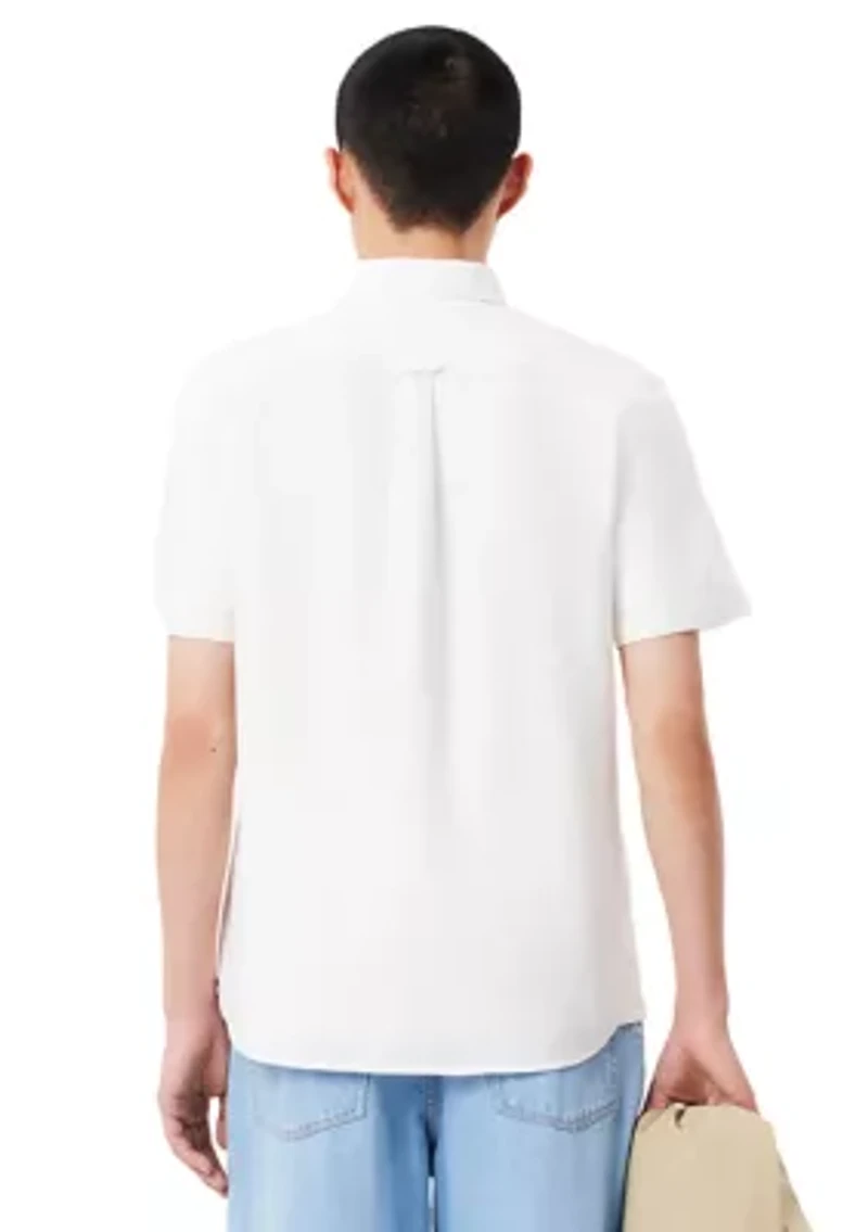 Men's Regular Fit Short Sleeved Oxford Shirt
