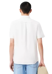Men's Regular Fit Short Sleeved Oxford Shirt