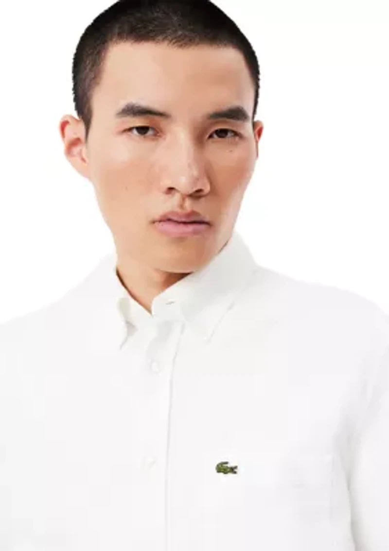 Men's Regular Fit Short Sleeved Oxford Shirt