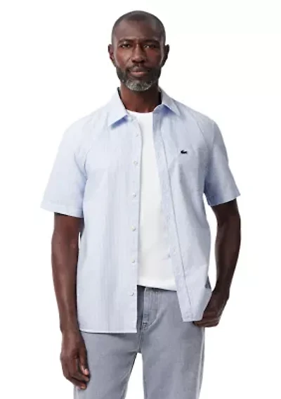 Regular Fit Short Sleeved Oxford Shirt