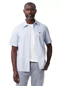 Regular Fit Short Sleeved Oxford Shirt