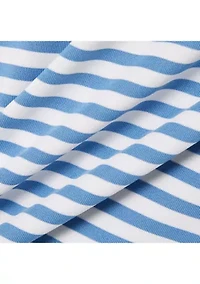 Men's Regular Fit Ultra Dry Striped Golf Polo Shirt