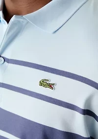 Short Sleeve Ribbed Collar Polo Shirt