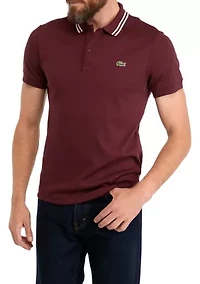 Men's Short Sleeve Fancy Knit Polo Shirt