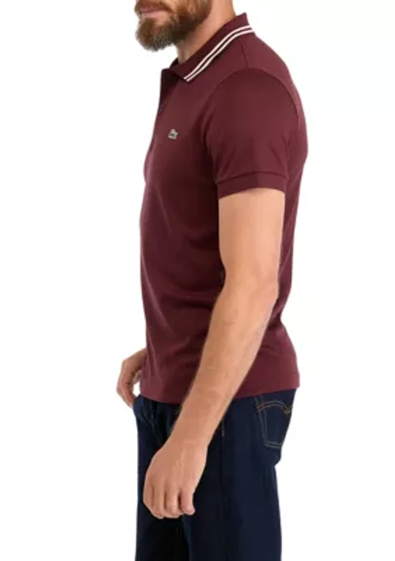 Men's Short Sleeve Fancy Knit Polo Shirt