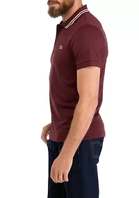 Men's Short Sleeve Fancy Knit Polo Shirt