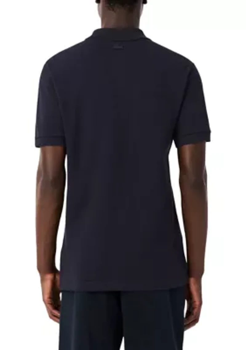 Men's Classic Fit Embroidery Detail Petit Piqué Polo Shirt