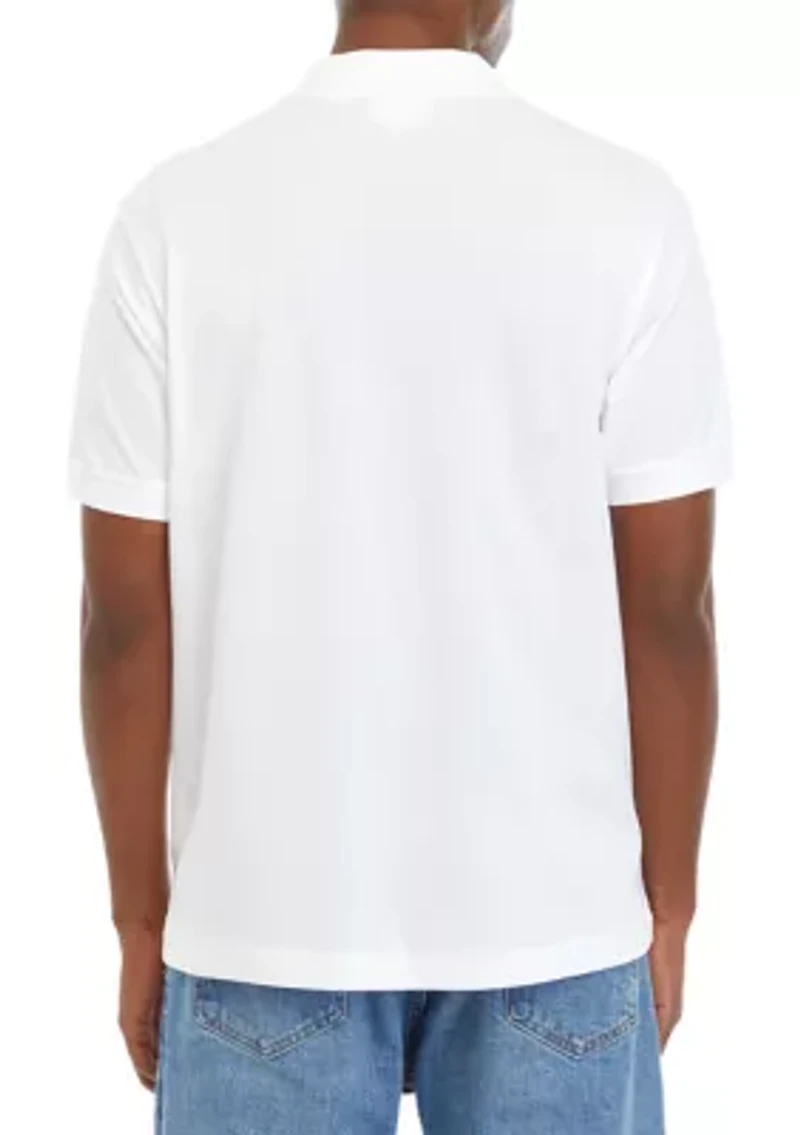 Men's Embroidered Slogan Polo Shirt