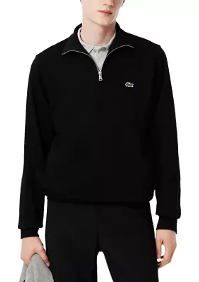 Men's Zip-Up High-Neck Sweatshirt