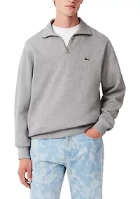 Men's Zip-Up High-Neck Sweatshirt