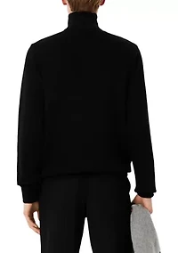 Men's Zip-Up High-Neck Sweatshirt
