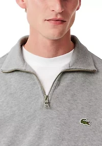 Men's Zip-Up High-Neck Sweatshirt