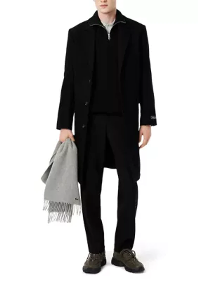 Men's Zip-Up High-Neck Sweatshirt