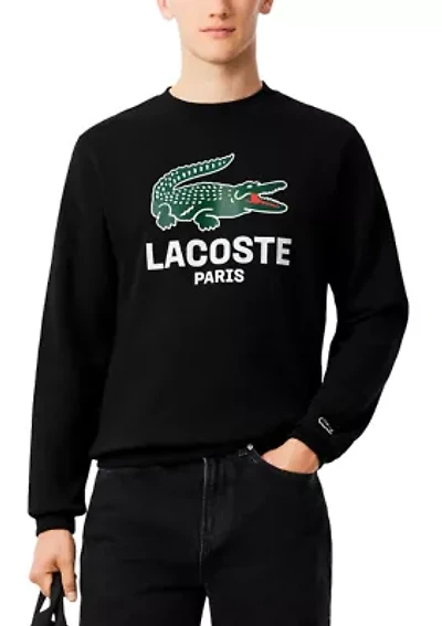 Men's Classic Fit Graphic Crew Neck Sweatshirt