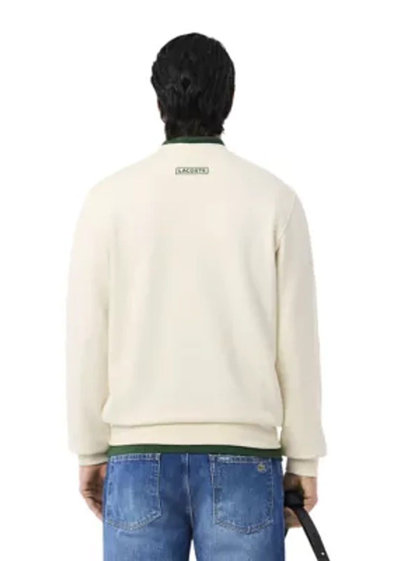Men's Tennis Printed Fleece Sweatshirt