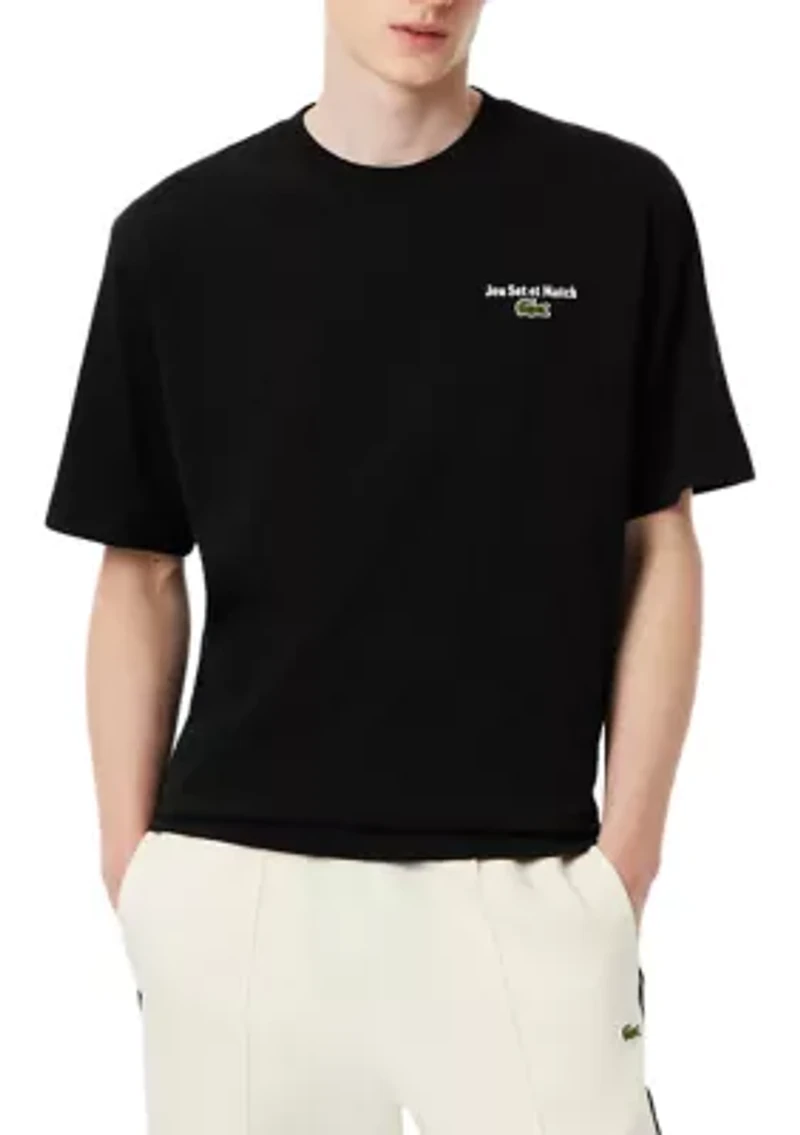 Men's Loose Fit Heavy Jersey Printed T-Shirt