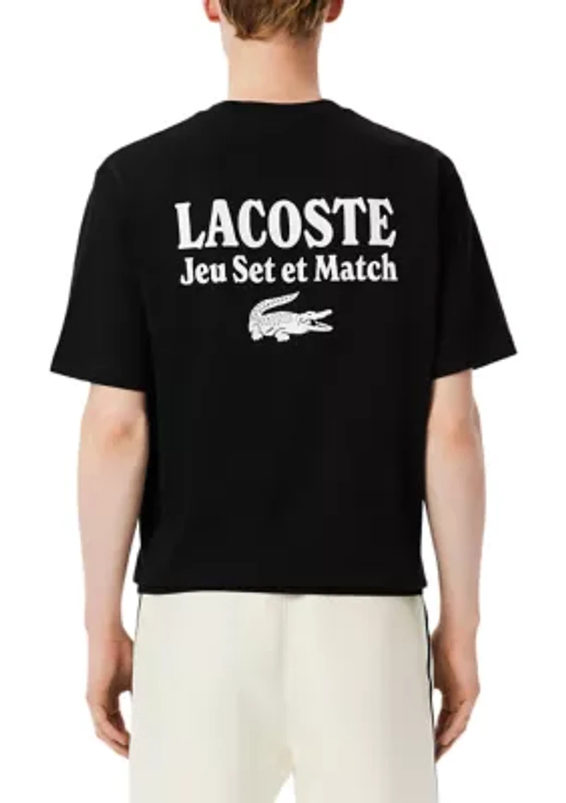 Men's Loose Fit Heavy Jersey Printed T-Shirt