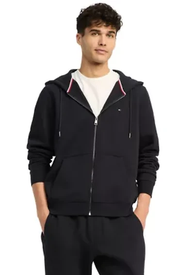 Flag Logo Zip Through Hoodie