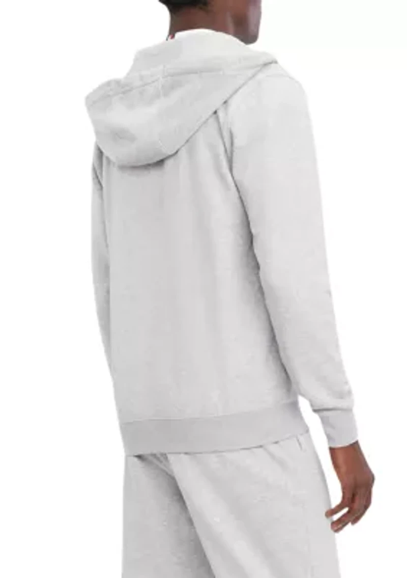 Flag Logo Zip Through Hoodie