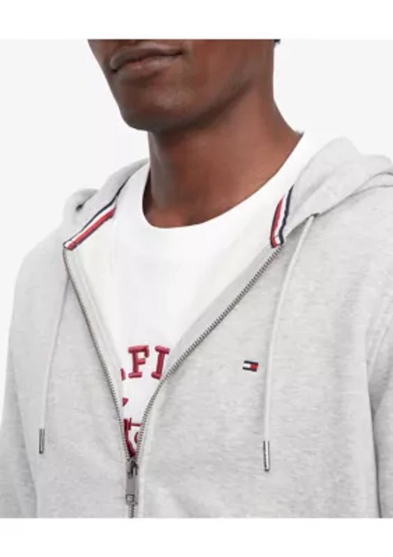 Flag Logo Zip Through Hoodie