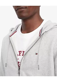 Flag Logo Zip Through Hoodie