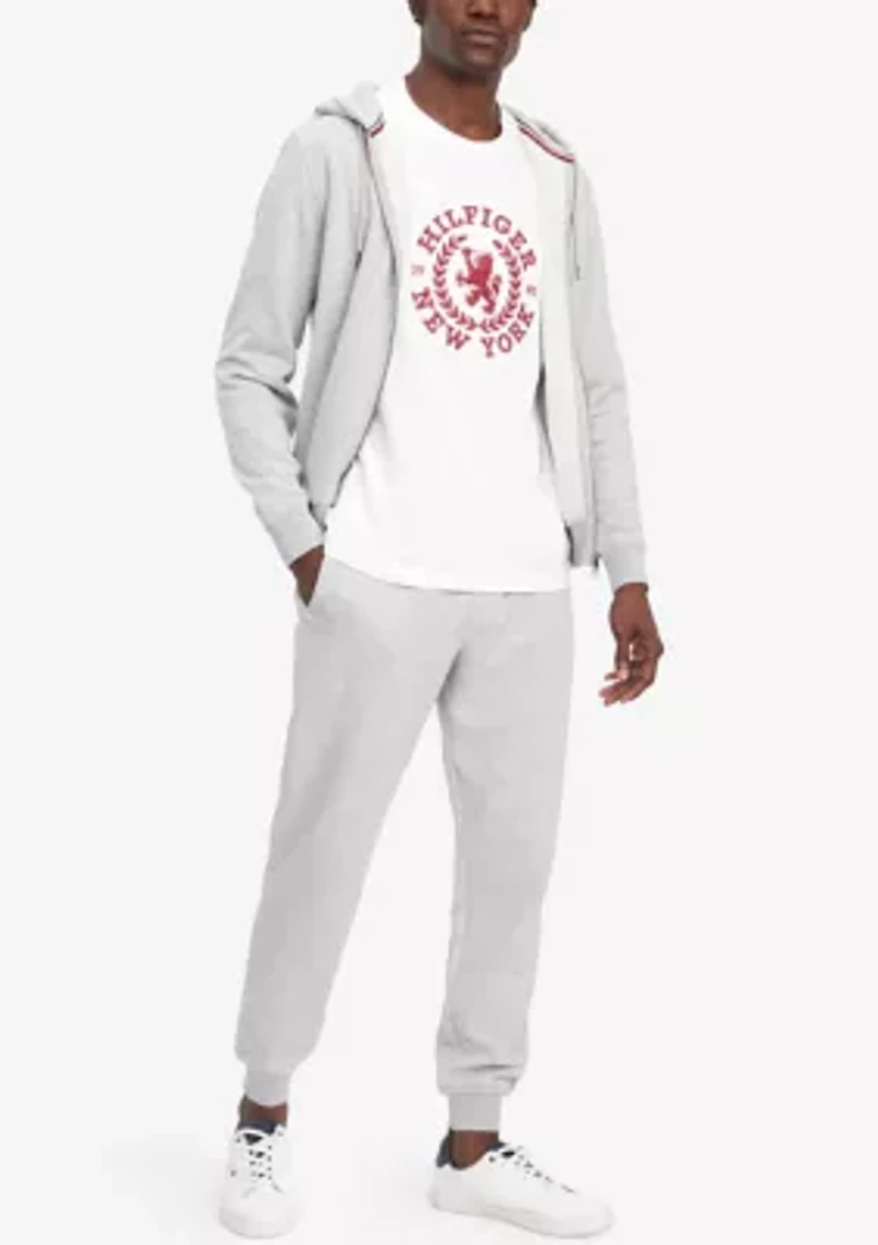 Flag Logo Zip Through Hoodie