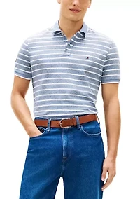 Regular Fit Linen Polo Shirt