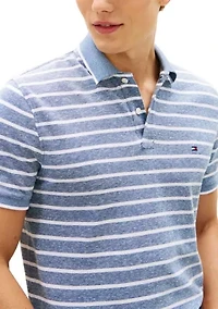 Regular Fit Linen Polo Shirt