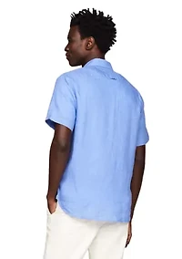 Regular Fit Pigment Dyed Linen Shirt
