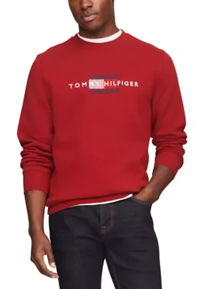 Flag Logo Embroidered Pullover