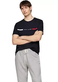 Ribbed Inset Logo T-Shirt