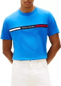 Ribbed Inset Logo T-Shirt