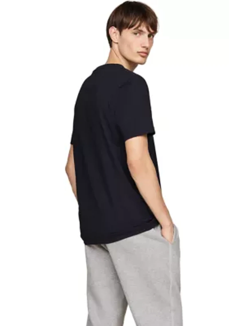 Ribbed Inset Logo T-Shirt