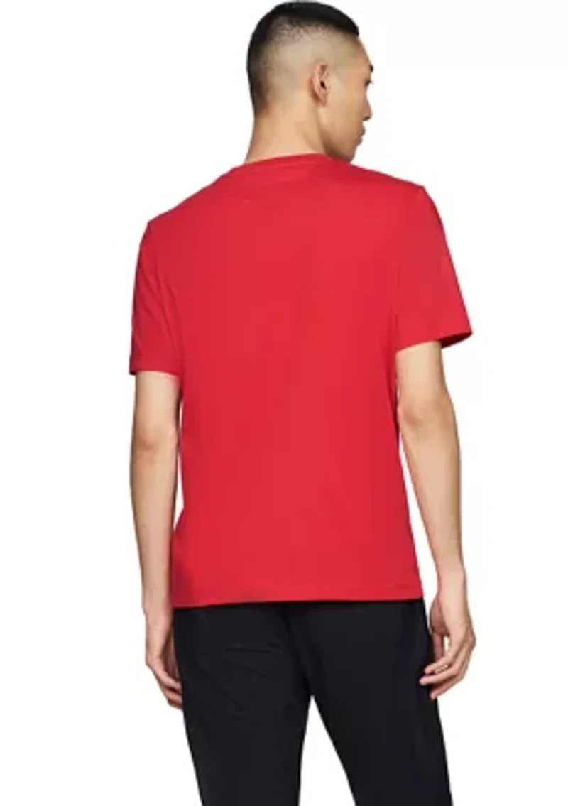 Ribbed Inset Logo T-Shirt