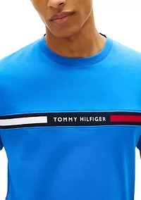 Ribbed Inset Logo T-Shirt