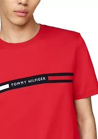 Ribbed Inset Logo T-Shirt