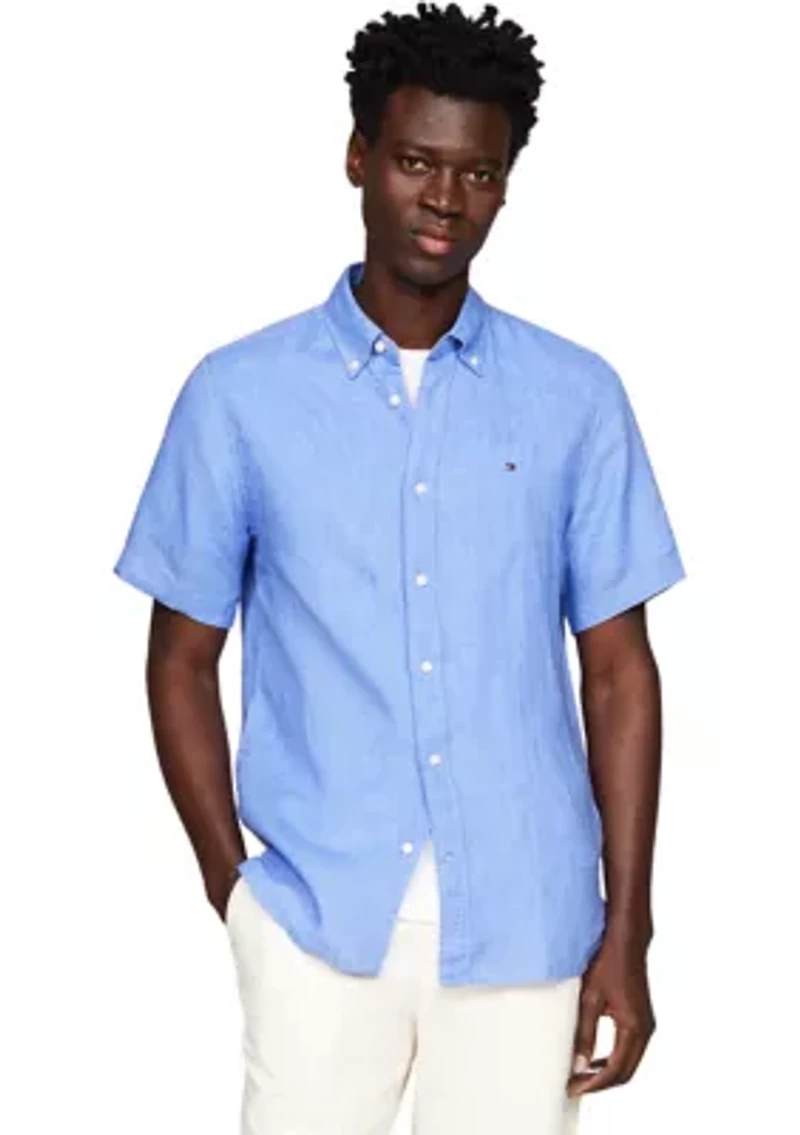 Pigment Dyed Linen Shirt